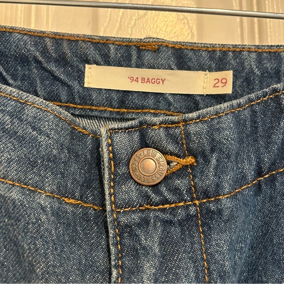 Levi’s 94 baggy Dark Blue Cargo Jeans joggers size 29 - Picture 10 of 12